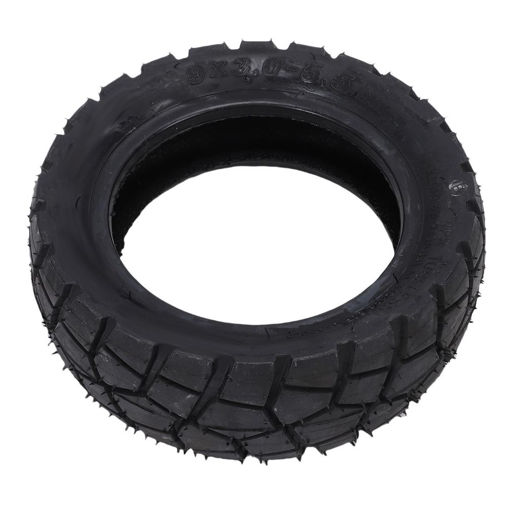 9x3.0-5.5 Off Road Vacuum Tire Electric Scooter Rubber Tubeless Tyre Replacement Thickened Explosion Proof Shockproof