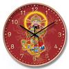 8-inch 20cm Chinese Style Chinese God of Wealth Wall Clock Living Room Wall Clock Household Mute Clock