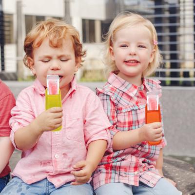 4/10Pcs Popsicle Sleeves for Kids No Drip Silicone Popsicle Cover Reusable Freeze Popsicle Protector Washable Mess-Free Toddlers Ice Pop Covers