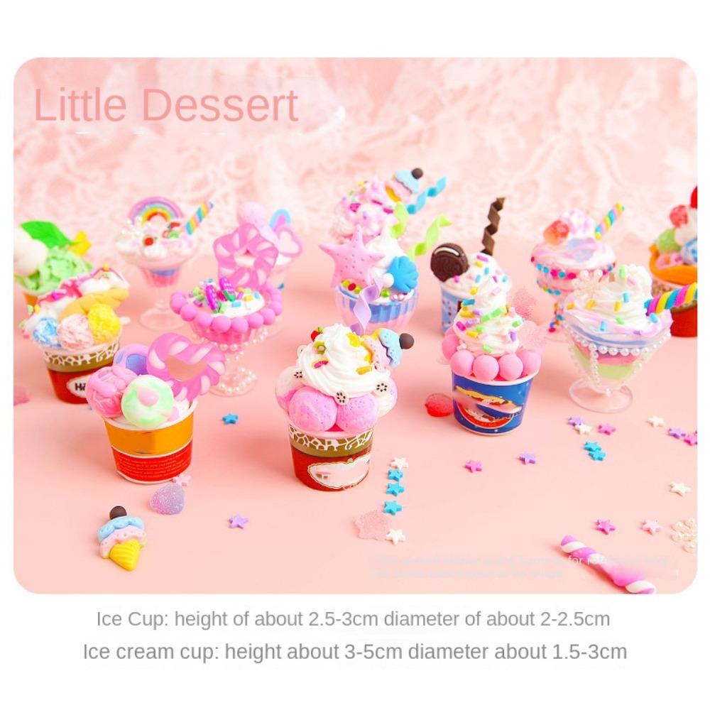 Cream Glue Simulate Ice Cream Cup Toy Cartoon Dessert Cup Material Toy  Toy Accessories