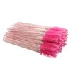 50pcs Crystal Eyelash Brushes with  Diamond Handle Mascara Wands Applicator Cosmetic Brush