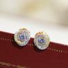 Leopard Diamond Studded Earrings, Round Earrings, Hot Selling, Highest Version On the Market, 925 Pure Silver Needle, Original Asian Gold Material