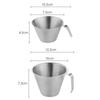 Stainless Steel Pitcher Cup Spout Ounce Cup Espresso Measuring Cup  Barista