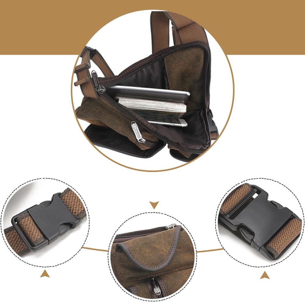 Borsa da gamba in tela Zaino da vita per esterni Moto Bici Ciclismo Tasca multipla marsupio da vita per viaggi all'aperto Escursionismo