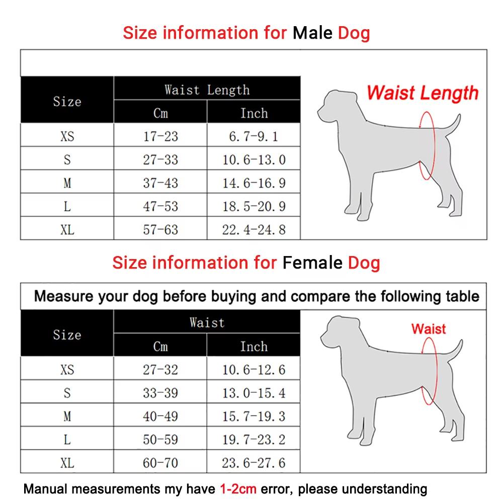 Female Male Dog Diapers For Small Big Dogs Washable Adjustable Pet Nappies Breathable Physiological Pant Bulldog Menstruation