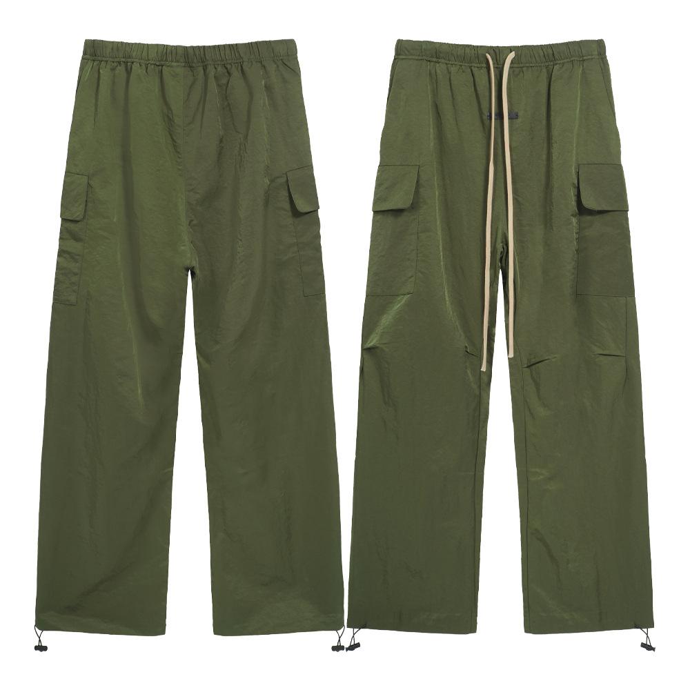 

EastRogue Новый стиль Вязаные брюки карго свободного кроя с широкими штанинами и кулиской для повседневной носки S