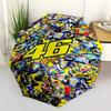 Legendy Vr46 Kompaktní Cestovní Automatický Deštník Skládací Deštník s 8 Žebry Skládací Design Nezbytnost na Cesty Módní Doplněk