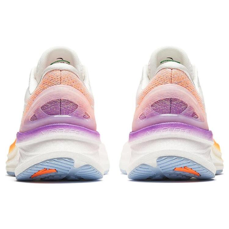Anta Cushioning, Wear Resistant Low top Running Shoes Women's White Orange Purple 122415582-1