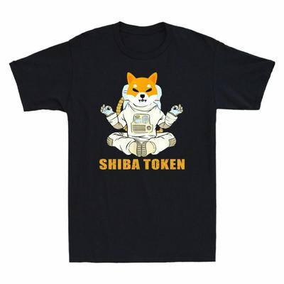 Shiba Inu Token Coin Crytopcurrency   Funny Meme Men's Short Sleeve T-Shirt