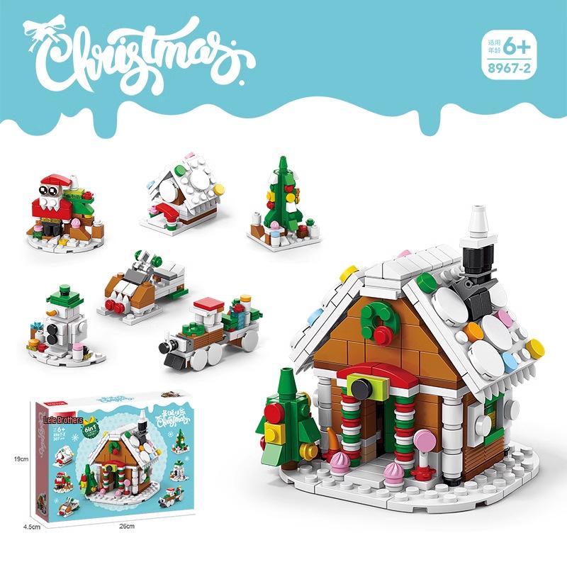 Lele Brothers Christmas Tree Building Blocks for Kids - Educational Toy Set