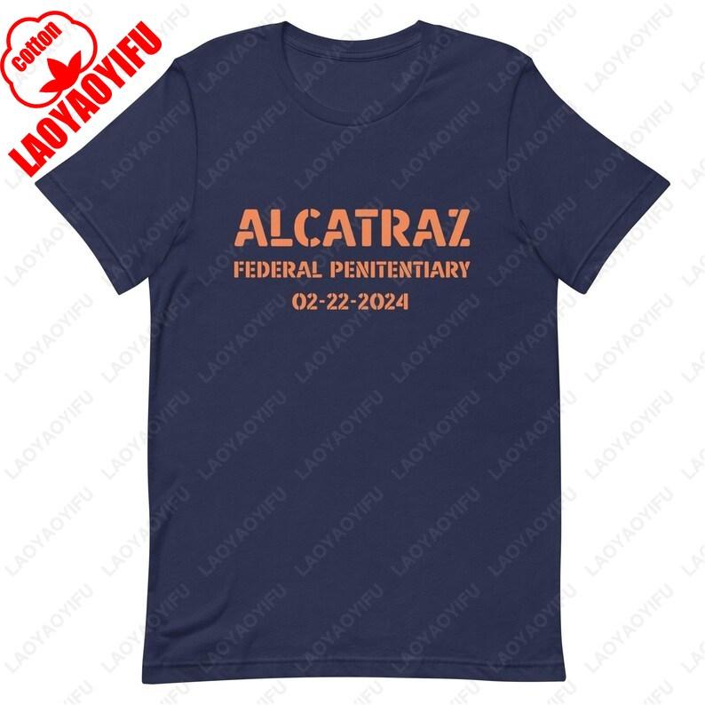 Prison California Rock TShirt Alcatraz Island San Francisco Travel Souvenir Tee High Quality Cotton Soft Women Men Fashion Tops