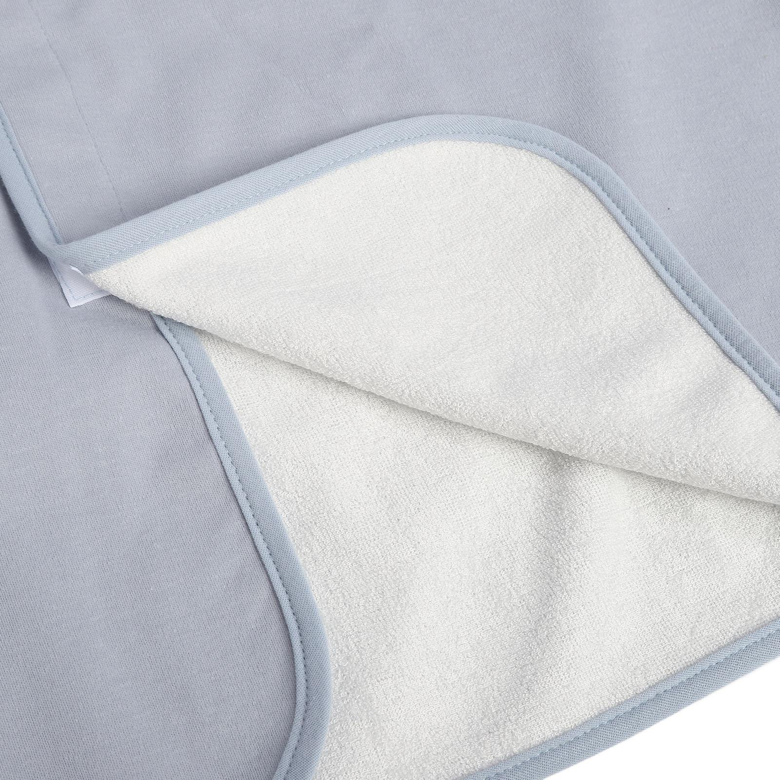 

Носимый матрас для людей с недержанием мочи, многоразовый, с возможностью стирки, регулируемый, впитывающий воду, серый, синий, размер XL XL