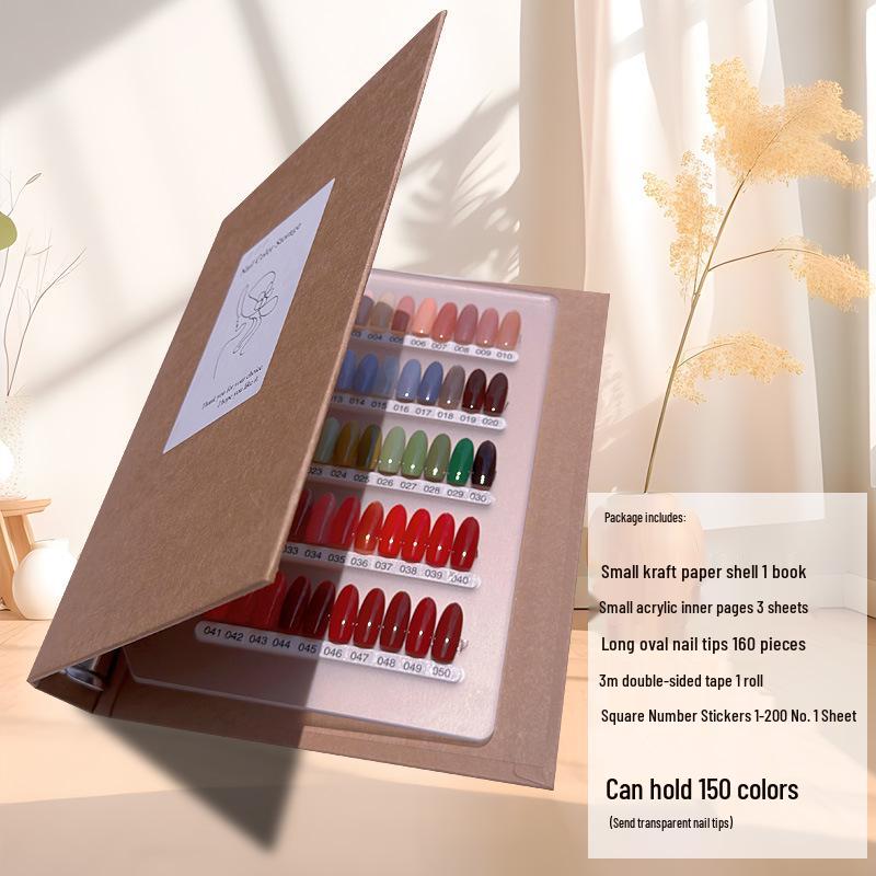 Loseblatt Tragbares Nagellack-Farbmusterbuch - Erweiterte Anzeige für Farbkarte