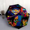 Printed Gorillaz band Folding Umbrella,Outdoor,Leisure,And Travel Umbrella,Durable Umbrella Fabric,Birthday And Holiday Gift