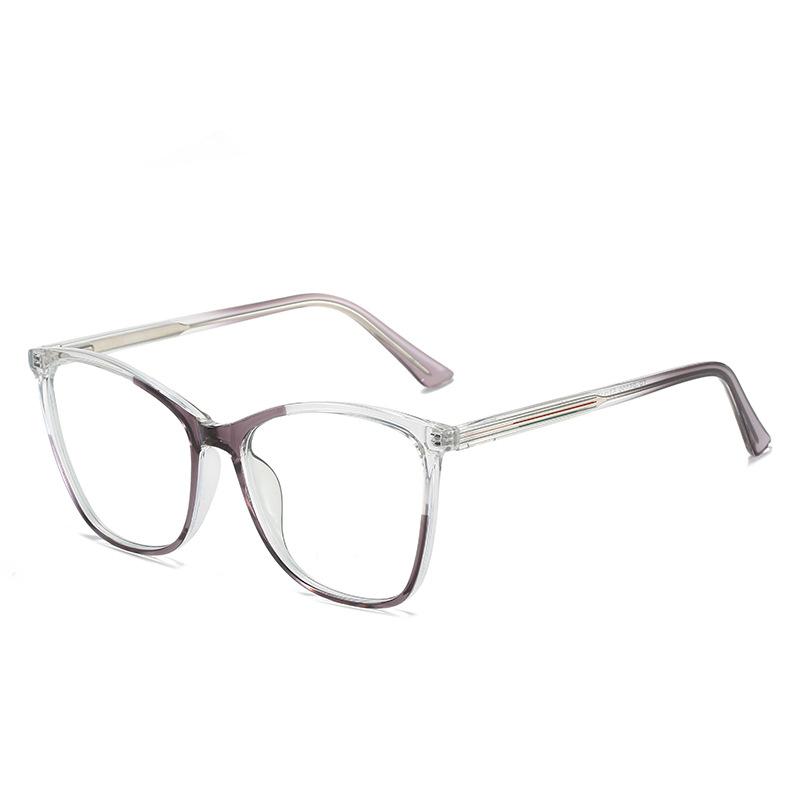 Ferrule Student Face Repair Glasses Frame Anti-Blue Light And Radiation-Resistant Cat'S Eye Tr Flat Mirror