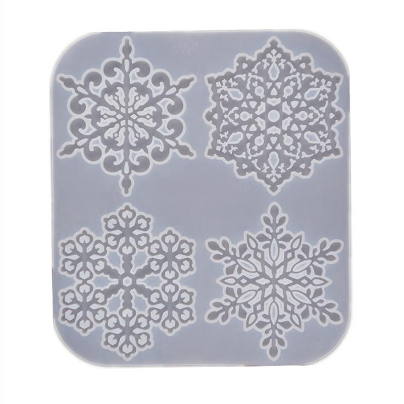 

Snowflake Coaster Mold 4 inch Coaster Silicone Mold DIY Geode Coaster Candle Holder Craft Decorations Mould Craft Tool 1 чистый