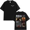 Rapper Camiseta De Roa New Album 2025 Pop T Shirt Hipster Mens Tshirt Summer Aesthetic Oversized Cotton Y2K Tee Shirt Streetwear