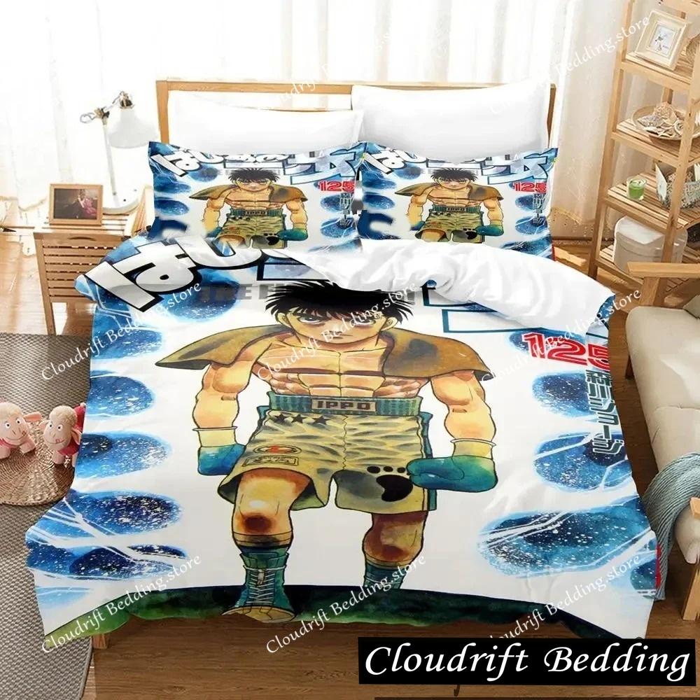 Kampfgeist Hajime No Ippo Anime Bettwäscheset Jungen Mädchen Einzelbett Queen Size King Size Bettbezug Kissenbezug Bett Jungen Erwachsene