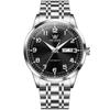 OLEVS Top Luxury Brand Men's Watches Original Automatic Mechanical Watch for Man Gold Stainless Steel Luminous Calendar Week