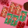6Pcs Chinese Style Horse Year Money Envelope Traditional Red Pocket  Marriage Celebration