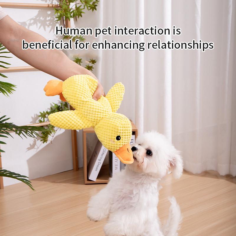 Duck Shape Dog Toy Quacking Pet Toys for Small Large Dog Cat Durable Puppy Molar Chew Toy Fun Interactive Plaything Dog Supplies