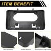 License Plate Bracket for Ford F-150 2009-2014 Front Bumper License Plate Frame Bracket Holder Mounting Accessories Plastic W/Screws Black 1 Set