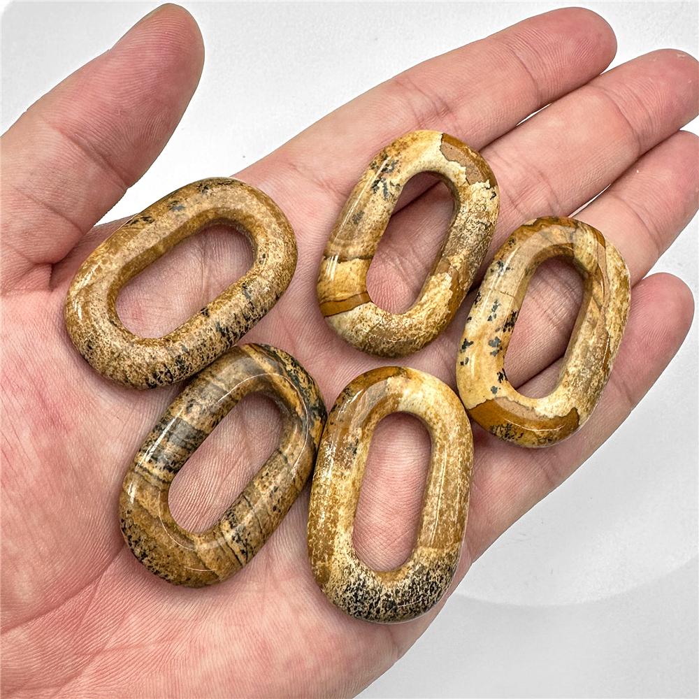 Hollow Out Natural Stone Pendants 25X40MM Lapis Amethysts Quartzs Gems Mineral Pendant for Jewelry Making Diy Necklaces Earrings