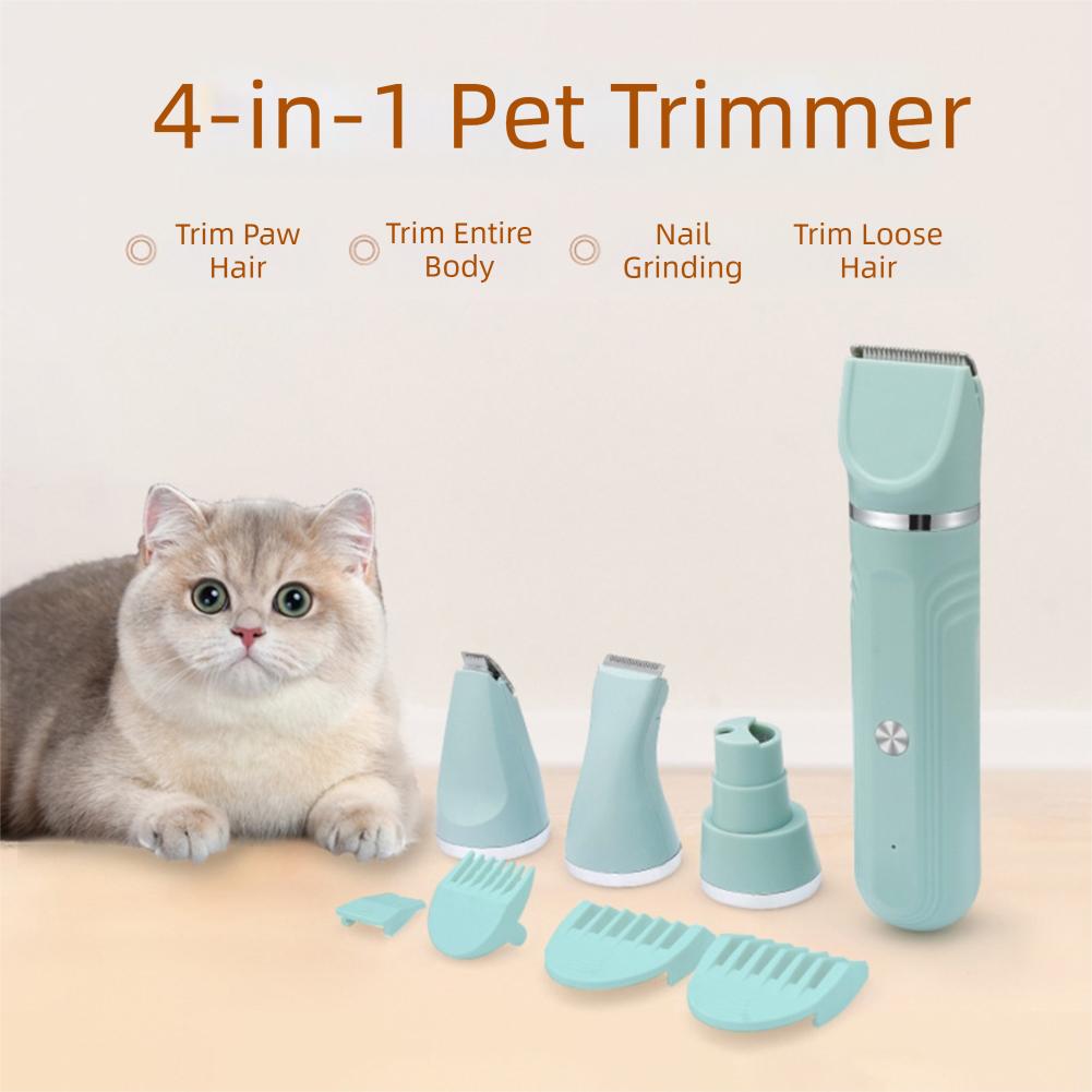 Rechargeable Pet Hair Removal Tool Kit All In 1 Pet Hair Trimmer Kit For Cats Dogs