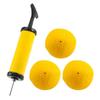 Viminston Roundnet Game Ball Replaceable Competitive Balls Mini Volleyball 6-Pack with Pump