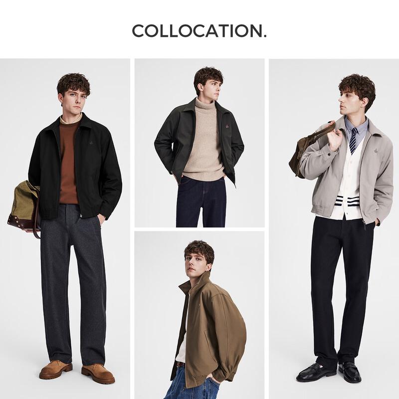 Navigare Men's Lightweight Warm Lapel Casual Jacket