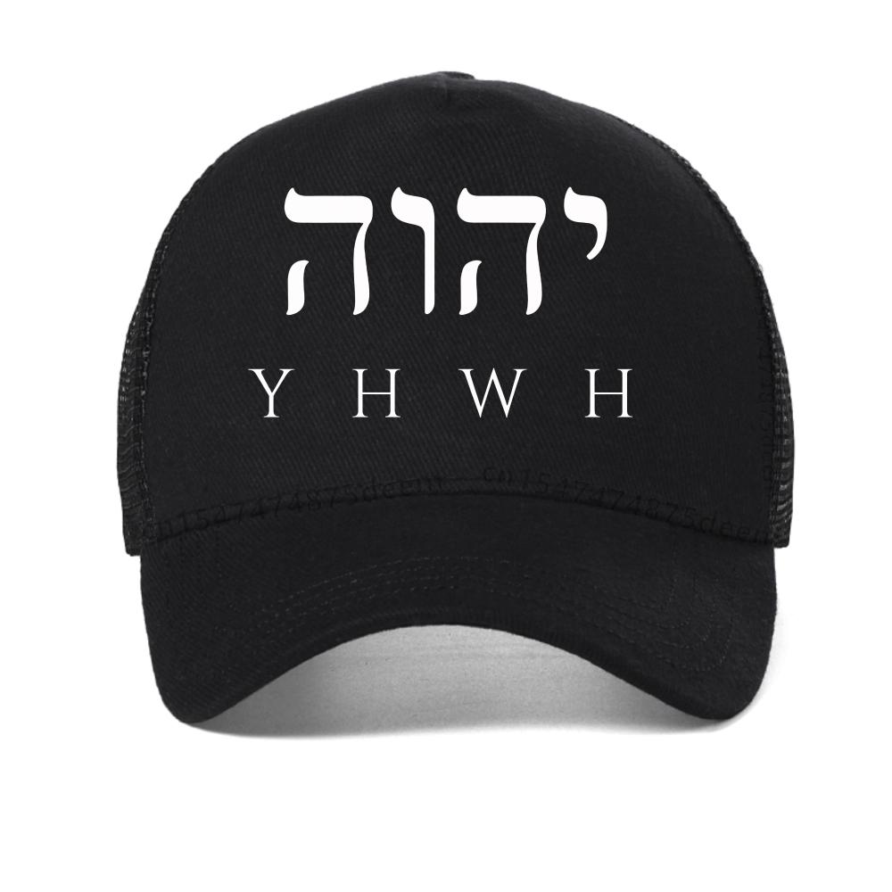 YHWH letter mesh baseball cap Men Women Casual Summer Adjustable Snapback Hat outdoor Causal Breathable sport Trucker Hats