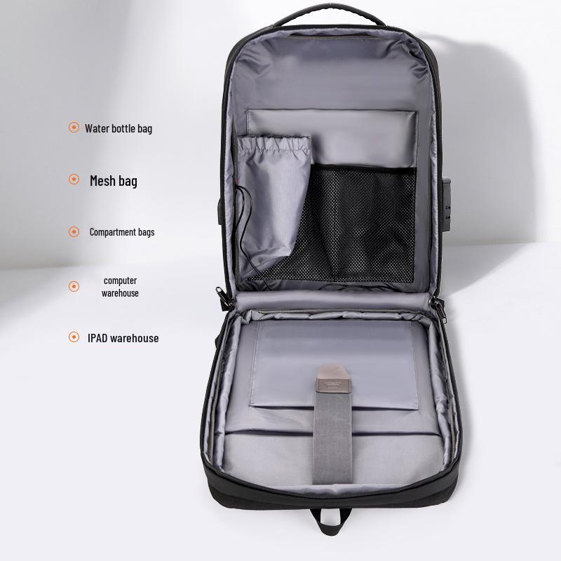 Commuter Hard Shell 15.6" Laptop Backpack with Large Capacity, Anti-Slip Chest Buckle, Durable Design