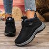 Snow Boots Women's Winter Fleece Thickened Non-slip Boots Versatile High-top Outdoor Platform Casual Shoes Velcro Cotton Shoes