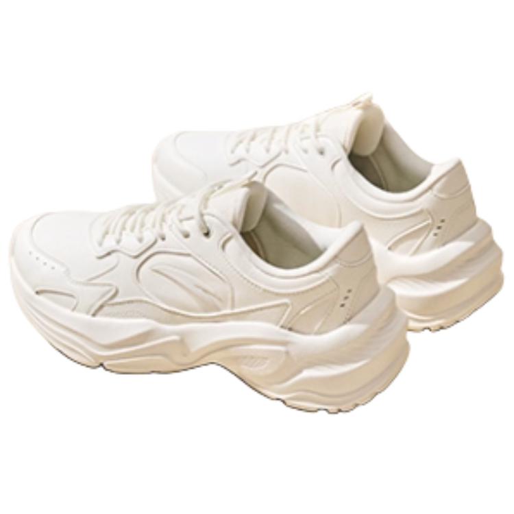Anta Little Millennium Trendy Comfortable Wear-Resistant Breathable Low-Top Casual Shoes Men Casual Shoes Ivory-White 912538826-8