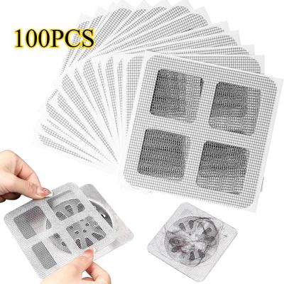 10-100 PIÈCES Jetable Égout de Douche Attrape-Cheveux Maille Couvercles de Douche Filtre Crépine Évier de Sol Bouchon Cheveux Pour Salle de Bain Cuisine