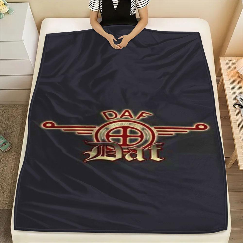 1PC DAF Patterned Flannel Blanket Suitable For All Seasons for Home Decor Warmth and Comfort Gifts Holiday Present