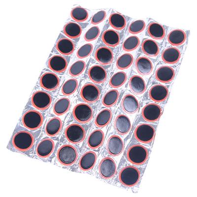Caoutchouc butyle 48 pièces/ensemble 29mm pneus de roue ronde pneu crevaison vélo patchs tampons