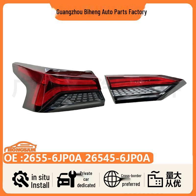 Nissan Teana Rear Tail Light Assembly (26555-6JP0A/26545-6JP0A, Inner/Outer) Inner Left Tail Light