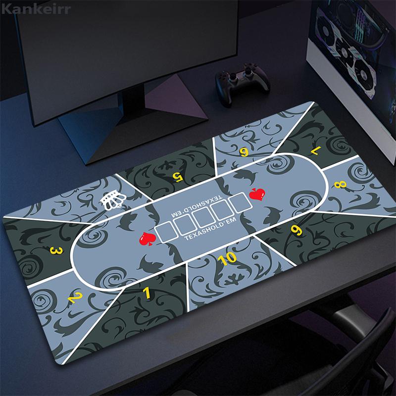50x100cm Professional Poker Mat Texas Holdem Pokers Tablecloth Portable Rubber Waterproof Poker Table Cover Board Desk Game Mat