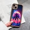 For iPhone 16 15 Pro Max Redmi Note 13 12 11 Pro Samsung S23 FE S24 Plus S24 Ultra A52 A72 A54 Cartoon Coconut Tree Full Lens Protect Soft Phone Case