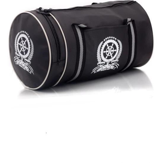 

Кожаная дорожная сумка на плечо и руку с цилиндром