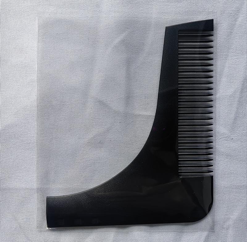 

Шаблон для укладки бороды, расческа - под прямым углом, рекламный подарок open pocket чёрный