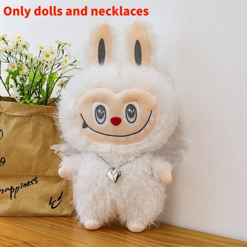 Leader Toy Plush With Embroidery Design And Heart Shaped Decor Necklace
