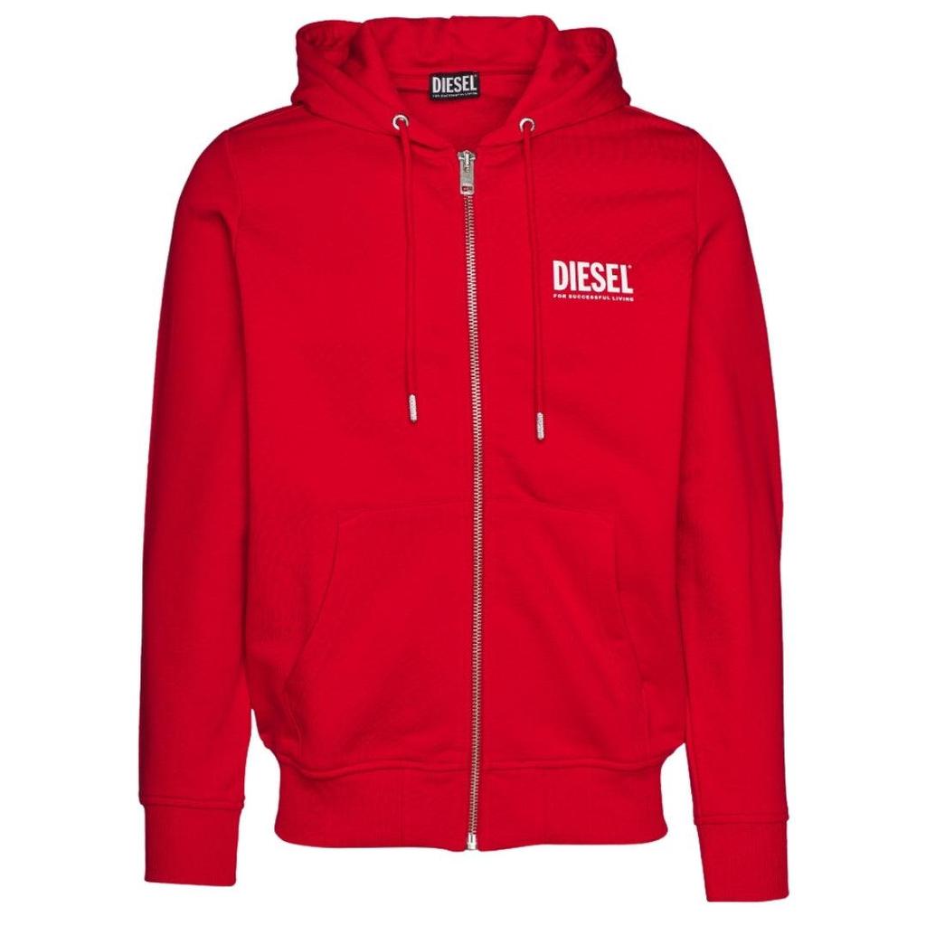 Diesel Mens S-Girk Logo Full Zip Hoodie