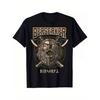 Limited Edition 180GSM Heavyweight Men'S T-Shirt | Nordic Viking Pagan Bear Warrior Graphic with Berserker Battle Design, Slim Fit Round Neck, Casual