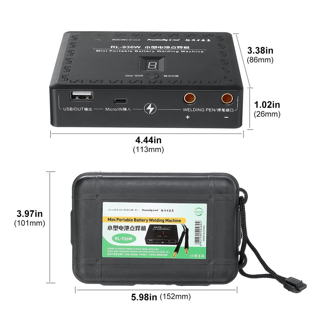 6 Gears Mini Spot Welder Adjustable Handheld Spot Welding Machine Fast Charge Lithium Battery with Spot Welding Pen 5V