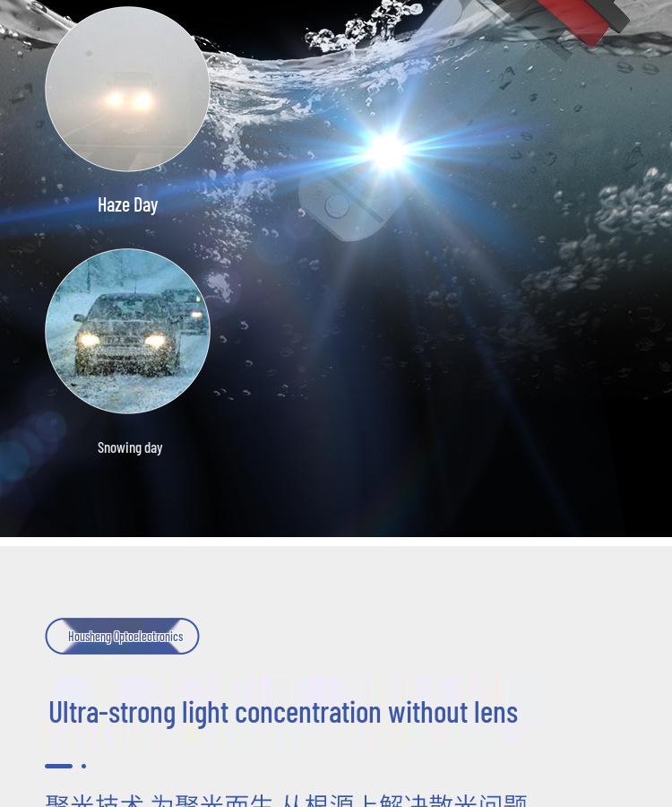 X9B Super Bright High Power Waterproof Car LED Headlight - High Beam Spotlight