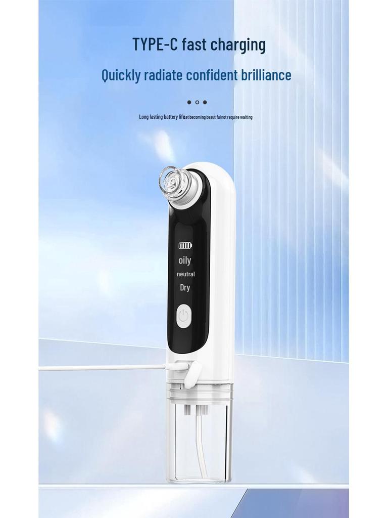 Electric Blackhead Remover with Large Suction and Ultra-Micro Purple Light