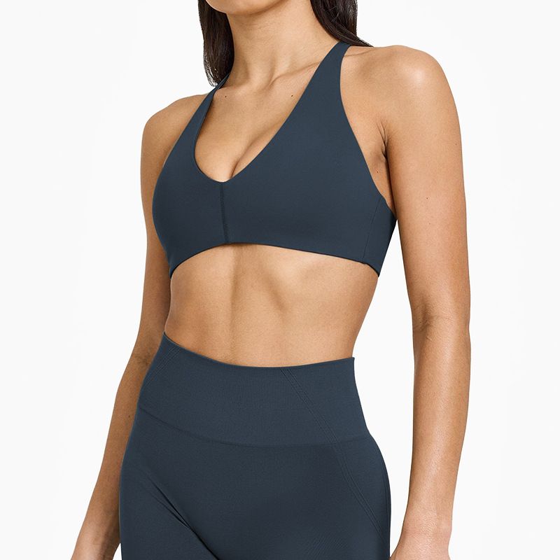 Foreign Trade New European and American Sanding Sports Underwear Women Cross Beauty Back Quick-Drying Running Fitness Yoga Vest Sling Outer Wear