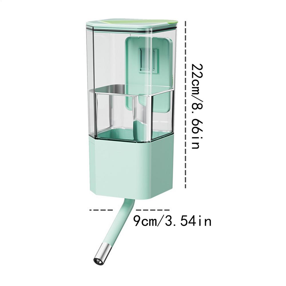 Dog Water Bowl Dispenser Automatic Cage Mounted Top Fill Waterer 49oz Spill-Proof Automatic Dog Water Bowl For Small Medium зелёный
